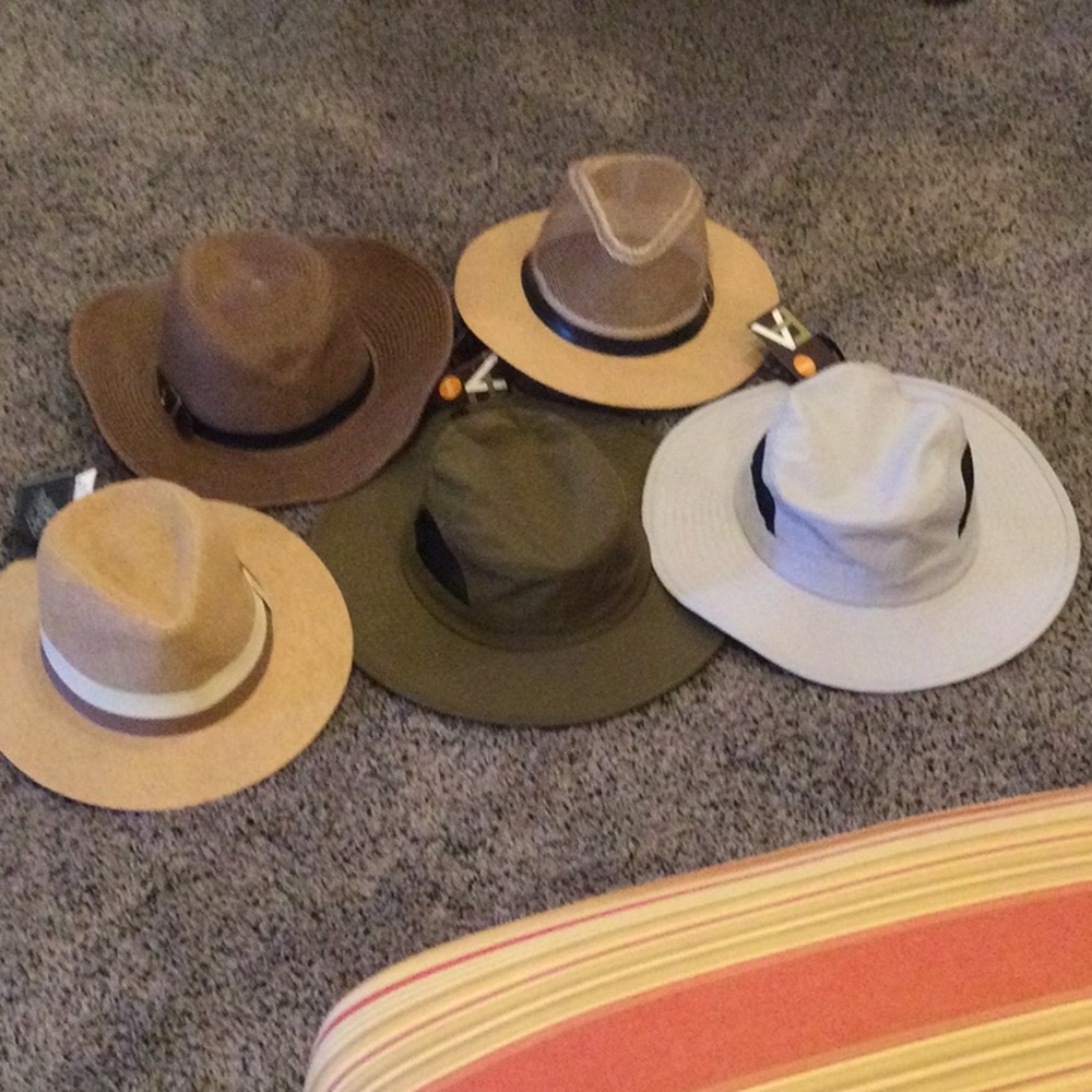 Stylish Assorted Fedora Hats,nwt, lot of 5